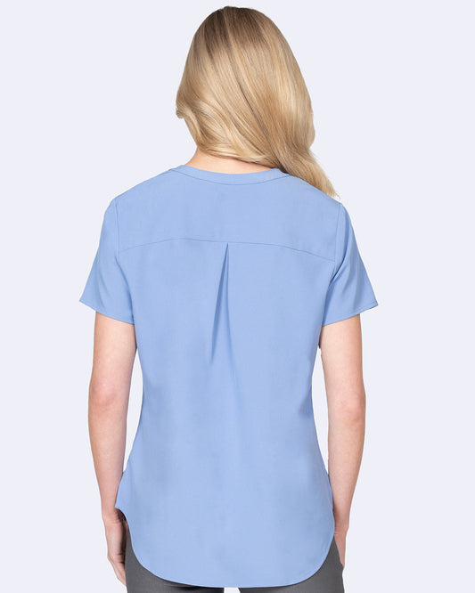 1096 Notch Neck Stretch Blouse