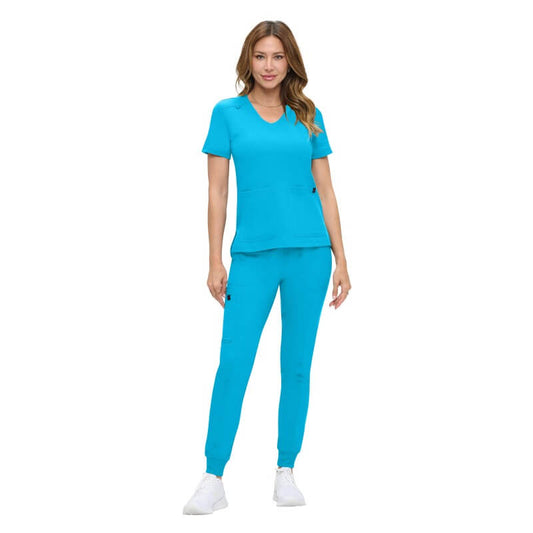8103 NATURAL UNIFORMS WOMENS ULTRA-SOFT LUXE STRETCH JOGGER SCRUB SET