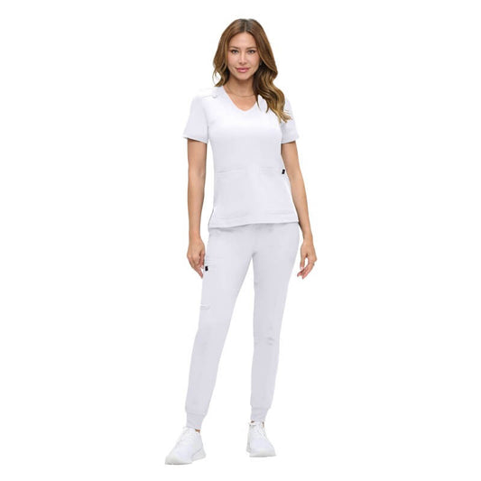 8103 NATURAL UNIFORMS WOMENS ULTRA-SOFT LUXE STRETCH JOGGER SCRUB SET