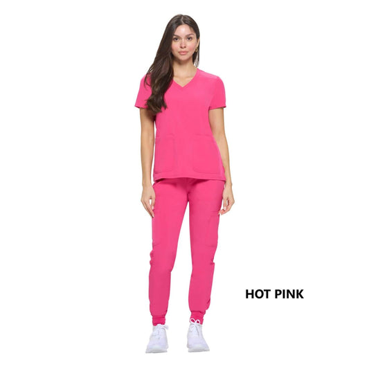 8533 WOMEN’S ESSENTIAL COOL STRETCH JOGGER SCRUB SET
