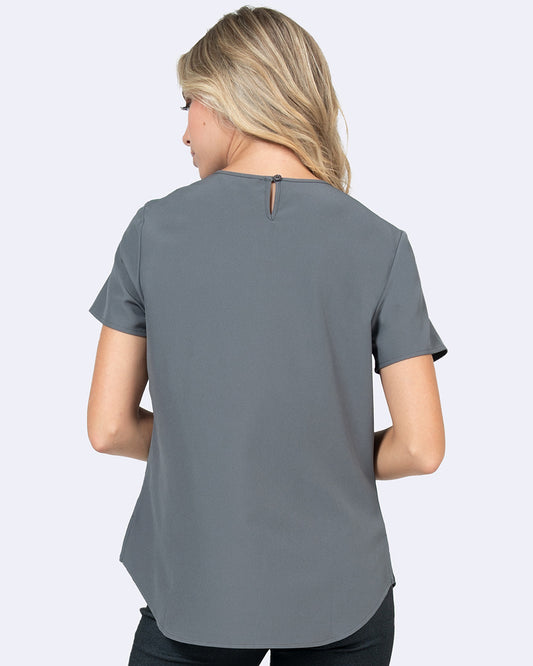 1127 Key-Hole Stretch Blouse