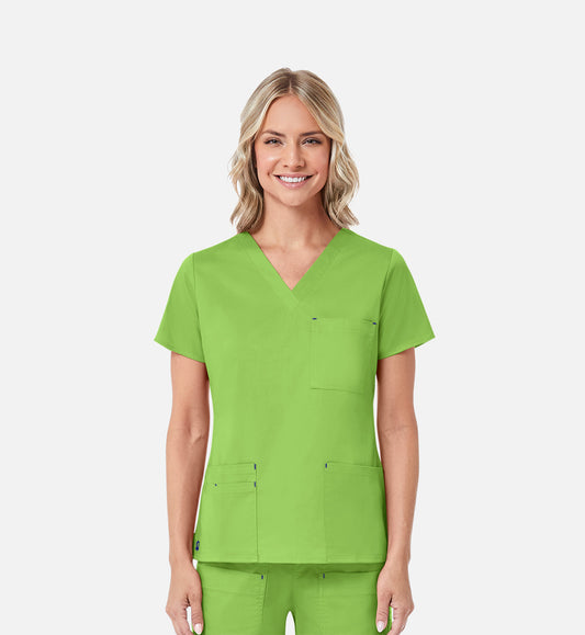 1202 3 Pocket V-Neck Top