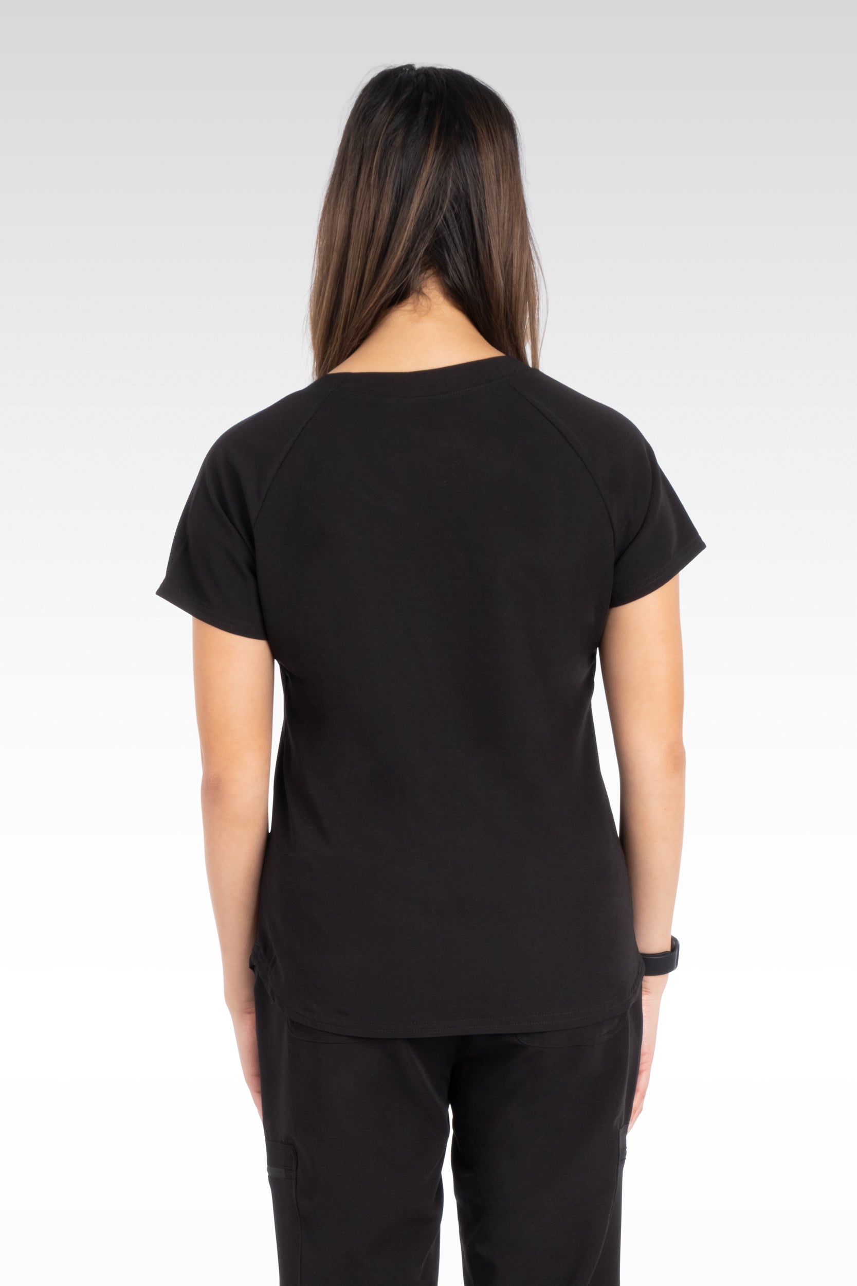 Bali Womens Sporty V-Neck Raglan Sleeve Top (14020)