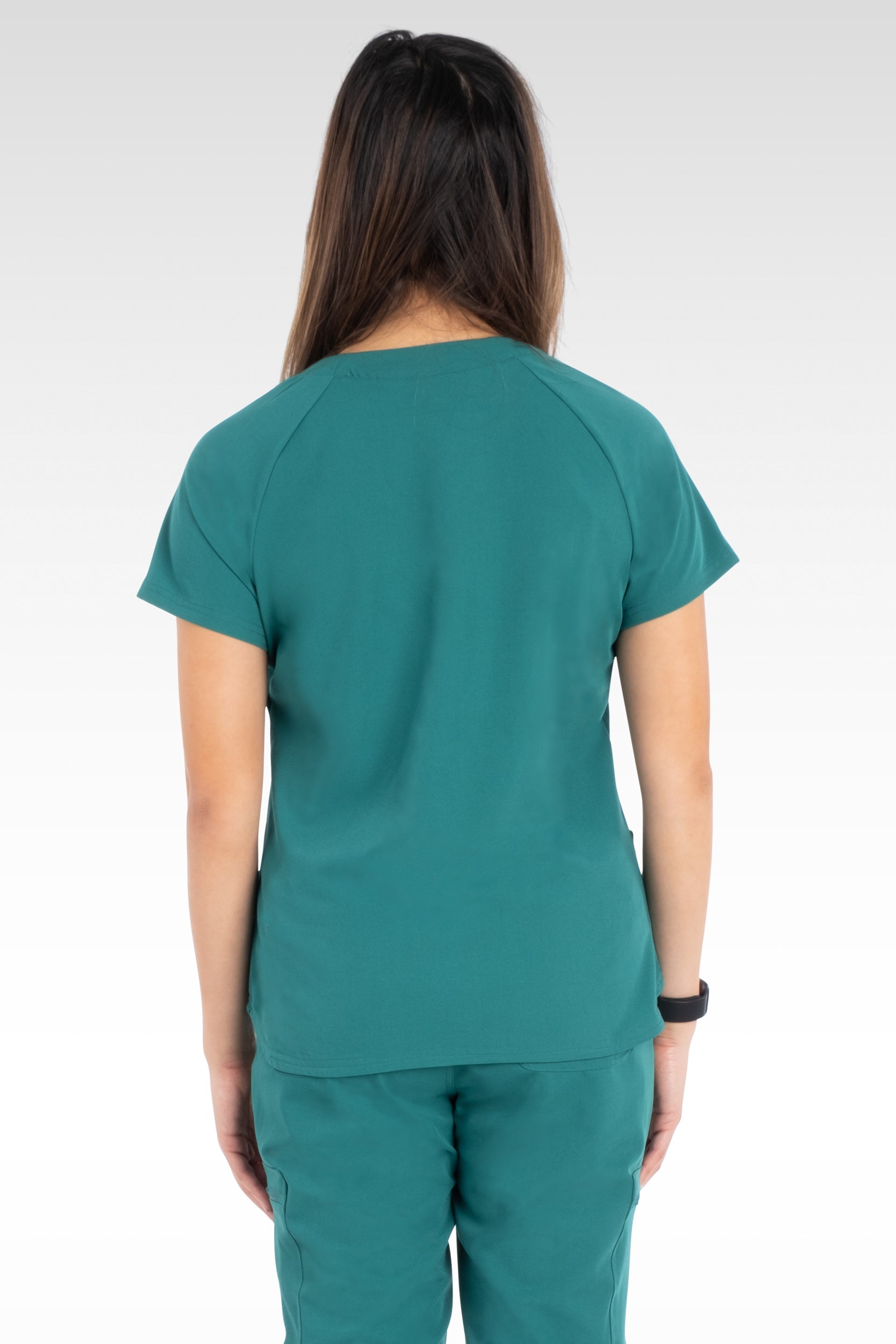 Bali Womens Sporty V-Neck Raglan Sleeve Top (14020)