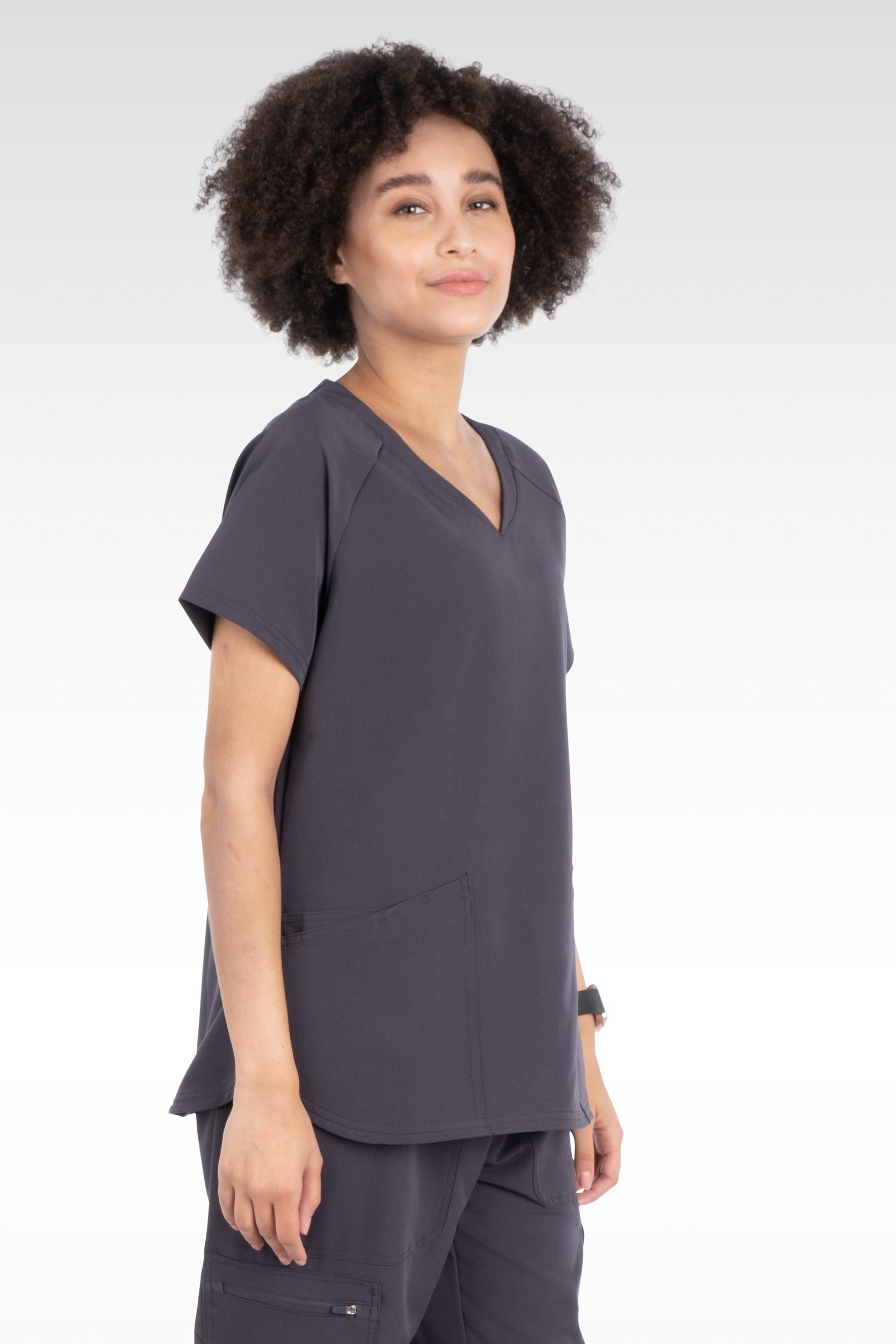 Bali Womens Sporty V-Neck Raglan Sleeve Top (14020)