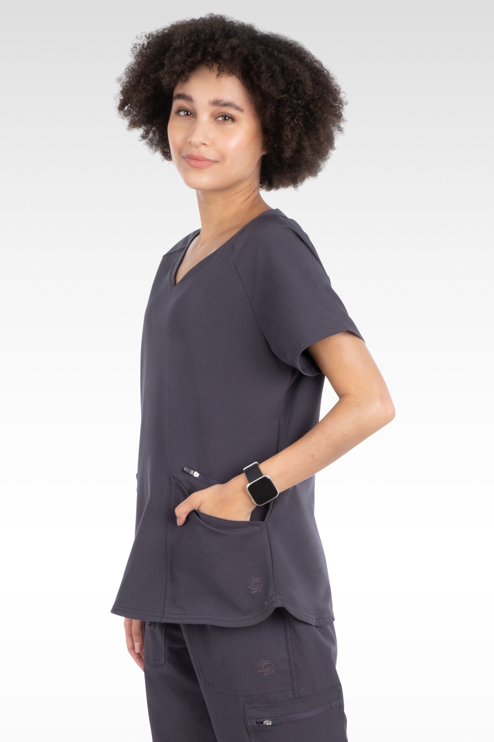 Bali Womens Sporty V-Neck Raglan Sleeve Top (14020)