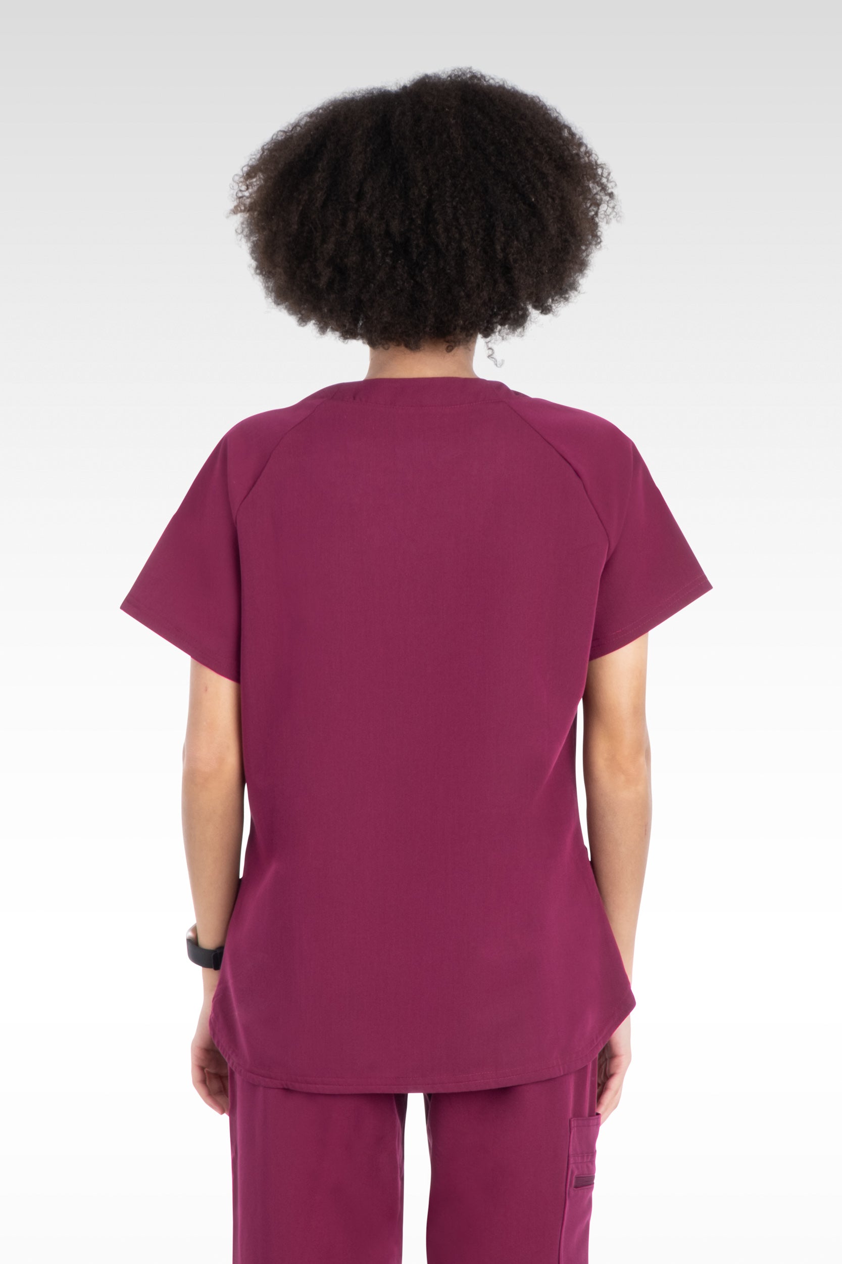 Bali Womens Sporty V-Neck Raglan Sleeve Top (14020)