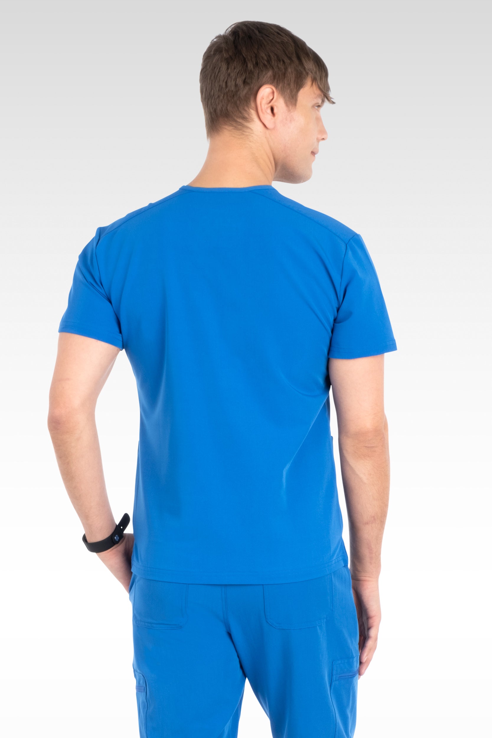 Clyde Mens V-Neck with Welt Pockets Top (15070)