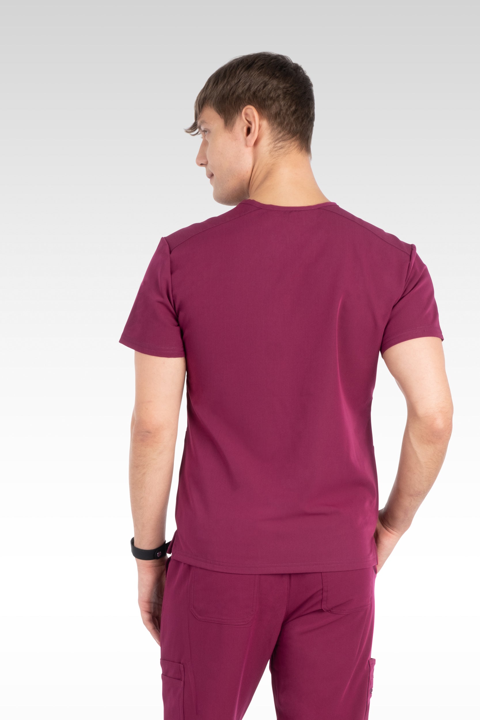 Clyde Mens V-Neck with Welt Pockets Top (15070)