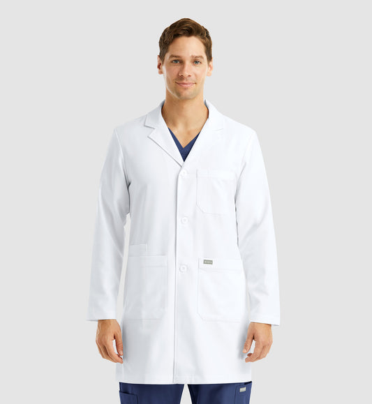 5872 Men’s Mid Length Lab Coat