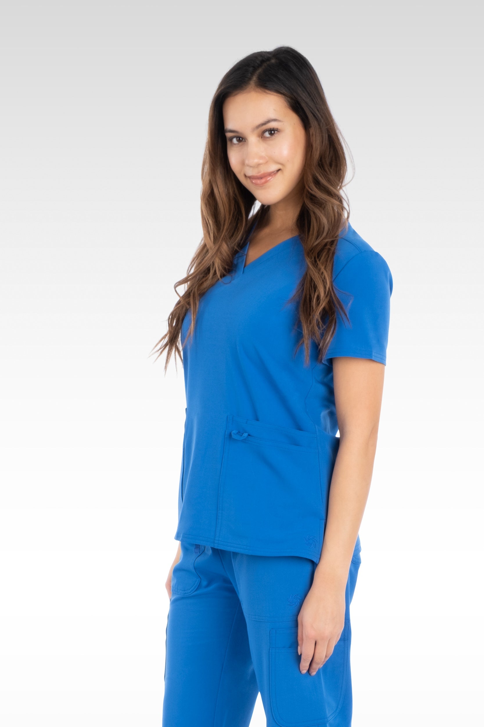 Nile Womens Top Classic V-Neck with 6 Pockets (94001)