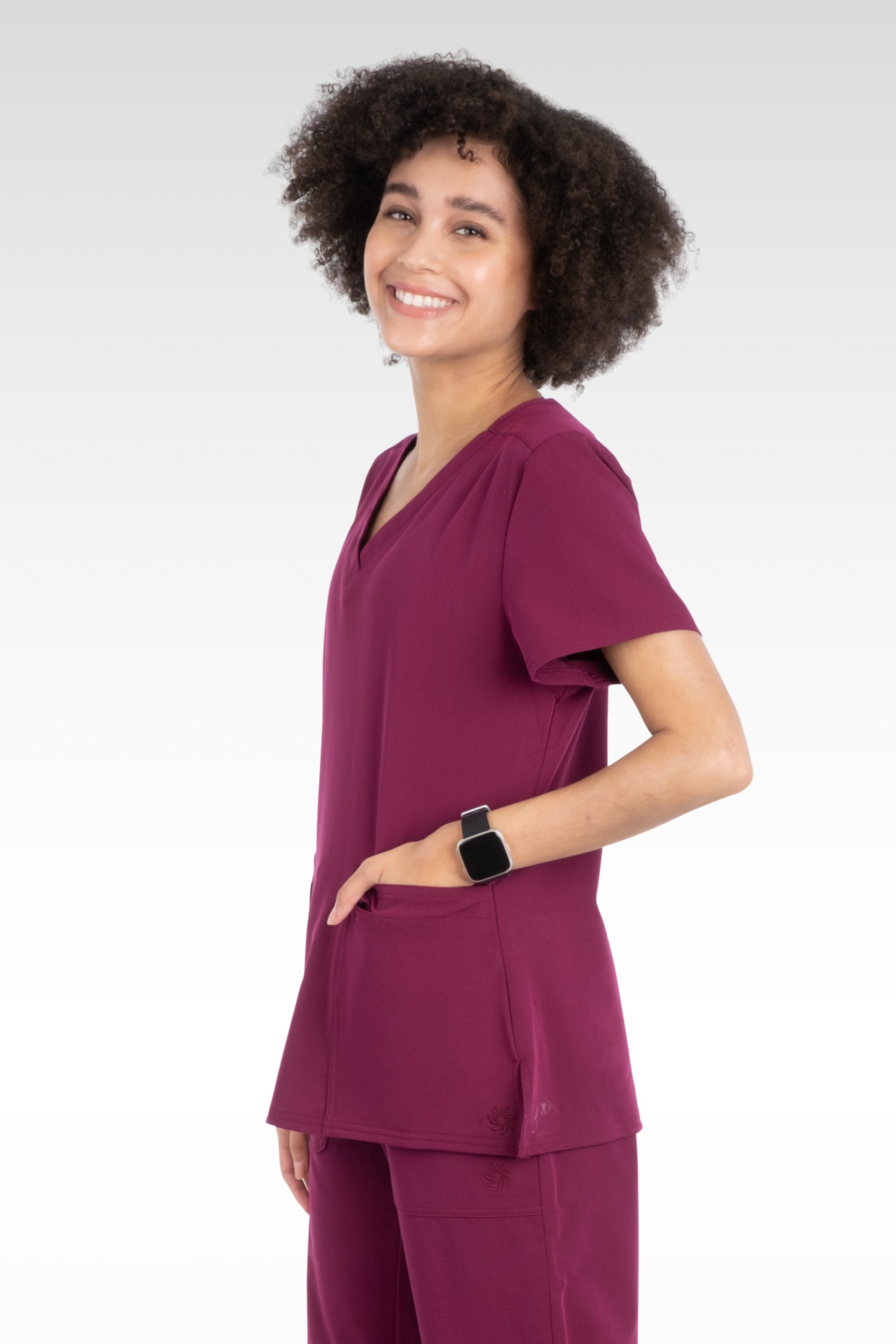 Nile Womens Top Classic V-Neck with 6 Pockets (94001)