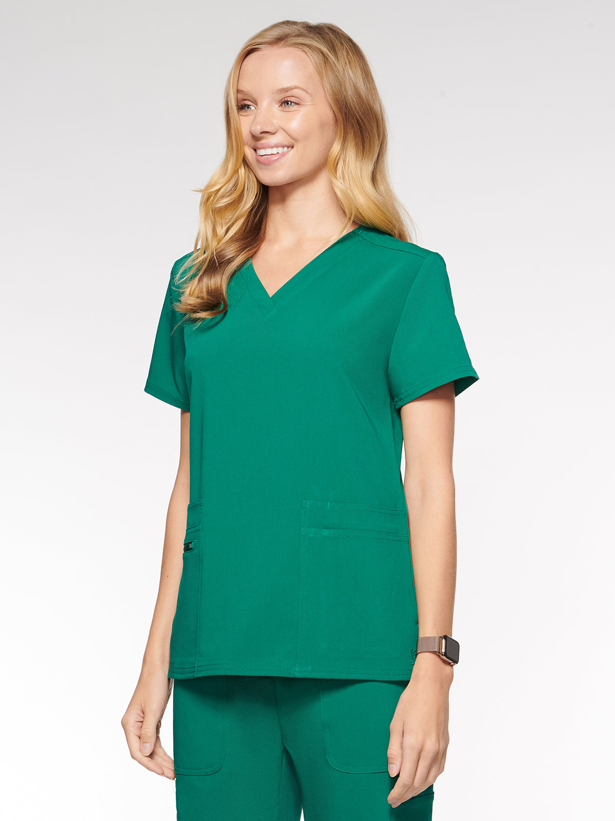Nile Womens Top Classic V-Neck with 6 Pockets (94001)