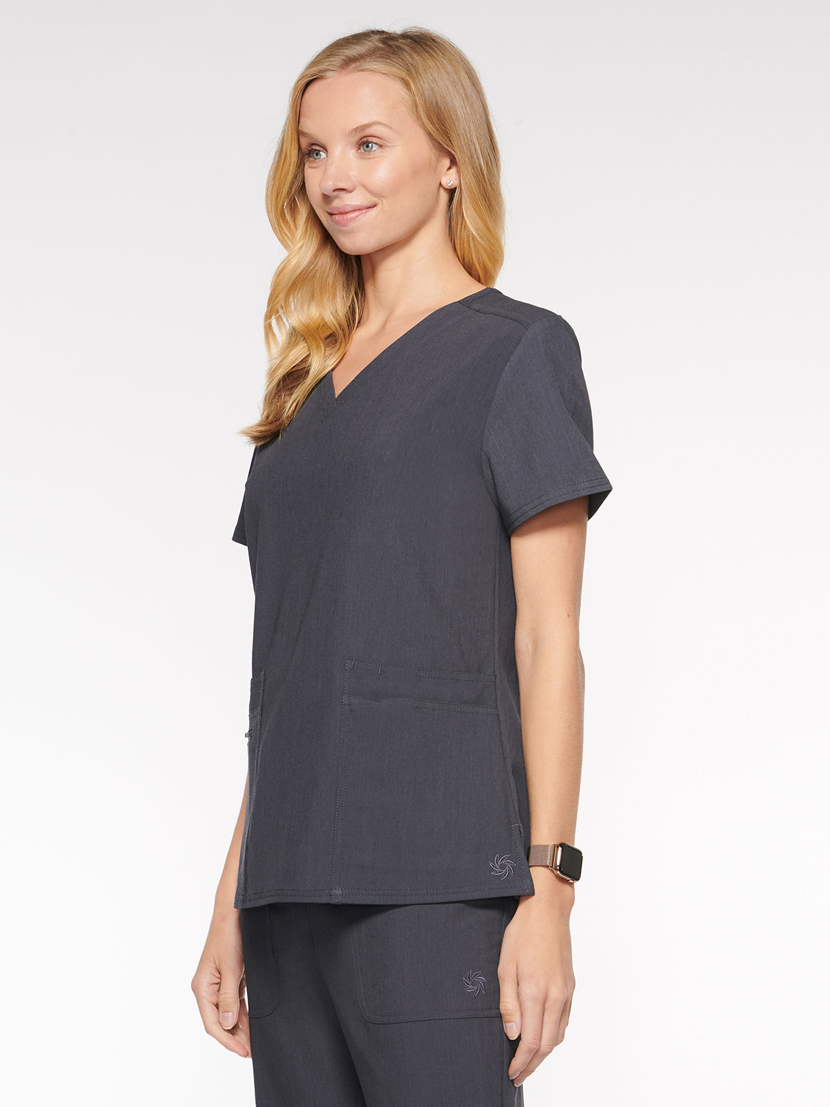 Nile Womens Top Classic V-Neck with 6 Pockets (94001)