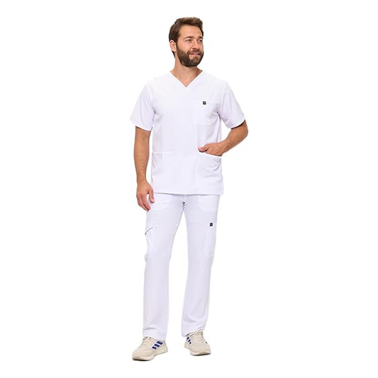 # 3400 Mens Stretch Multi-Pocket Cargo Scrub Set
