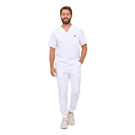 # 3500 Mens Luxe Stretch Jogger Scrub Set