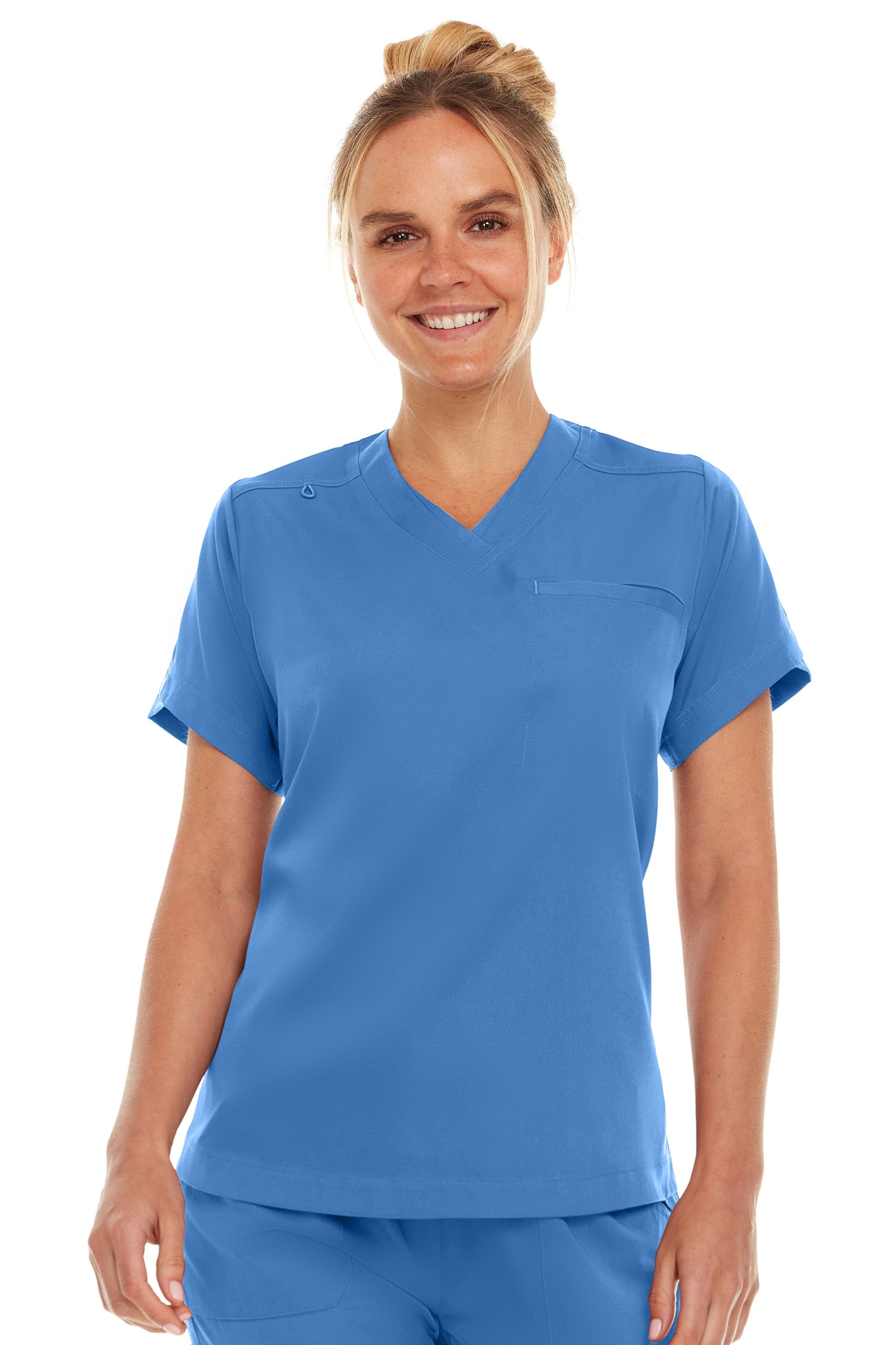 Kim - Medichic V neck Tuck in Top, Royal, Classique Scrubs